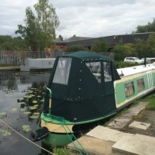 Green HW Acrylic narrowboat pram